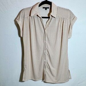 Adrianna Papell Causal-Work Lightweight Cuffed Sleeves button up Side Slits